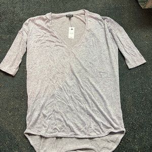 NWT - Express long tail short sleeve shirt- size small